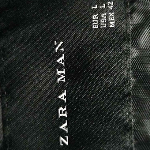 ザラマン ZARA MAN 千鳥格子 チェスターコート メンズ import:L