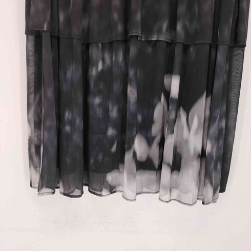 CADDITION オリジナルプリントフラワーティアードスカート レディース FREE