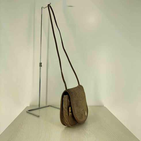 イタリア製 総柄 レザー ショルダーバッグ メンズ