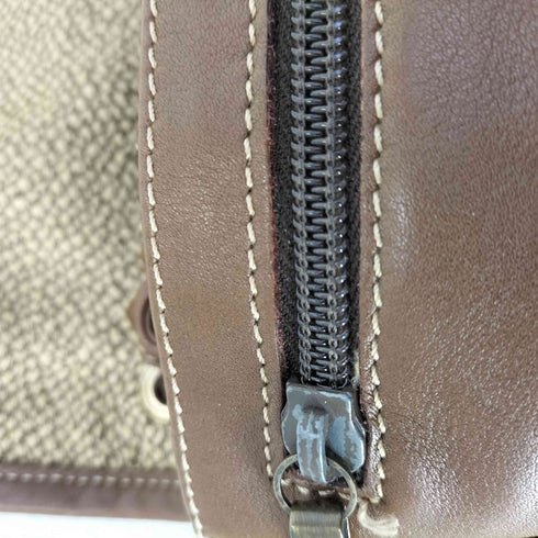 イタリア製 総柄 レザー ショルダーバッグ メンズ