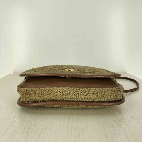 イタリア製 総柄 レザー ショルダーバッグ メンズ