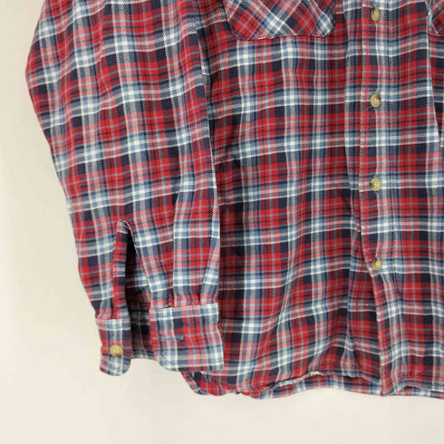 リーバイス Levis 00s ORANGE TAB フラップポケット チェック柄 ネルシャツ メンズ import:M