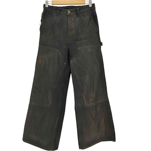 クレイル CLEL 特殊加工 ダブルニーデニムパンツ メンズ JPN:M