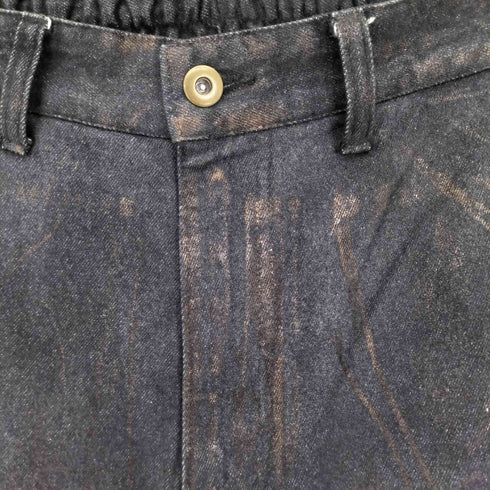 クレイル CLEL 特殊加工 ダブルニーデニムパンツ メンズ JPN:M