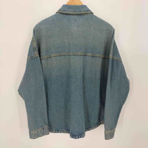 ザラ ZARA ウォッシュ加工 リラックス フィット シャツ メンズ US:36