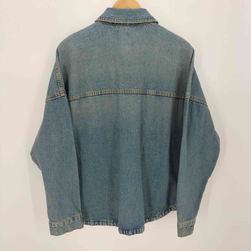 ザラ ZARA ウォッシュ加工 リラックス フィット シャツ メンズ US:36