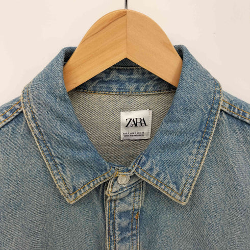 ザラ ZARA ウォッシュ加工 リラックス フィット シャツ メンズ US:36