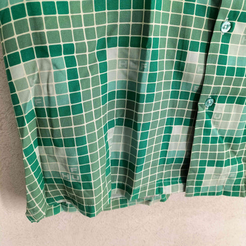 ハフ HUF レーヨン 総柄 開襟シャツ メンズ import:M