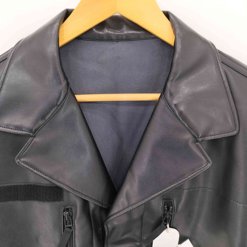 アヴァロン AVALONE RIDERS JACKET フェイクレザー ライダース ジャケット メンズ JPN:3