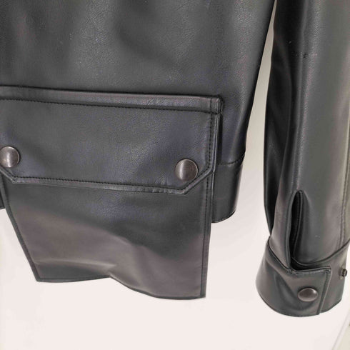 アヴァロン AVALONE RIDERS JACKET フェイクレザー ライダース ジャケット メンズ JPN:3