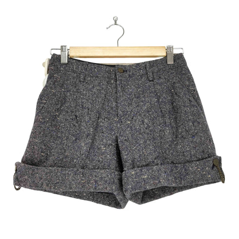 バーバリーブルーレーベル BURBERRY BLUE LABEL 2タックツイードショートパンツ レディース 36