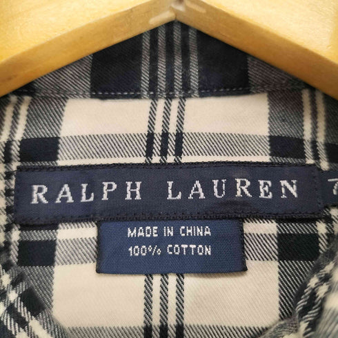 ラルフローレン RALPH LAUREN L/S チェック柄ウエスタンシャツ レディース 7
