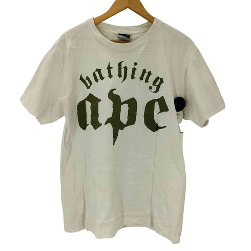 アベイシングエイプ BAPE by A BATHING APE 90S bathing APE Iconic Warface Tee プリント Tシャツ 袖シングルステッチ メンズ JPN:L