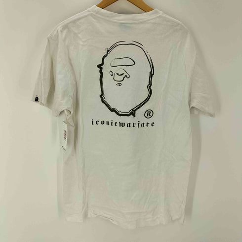 アベイシングエイプ BAPE by A BATHING APE 90S bathing APE Iconic Warface Tee プリント Tシャツ 袖シングルステッチ メンズ JPN:L