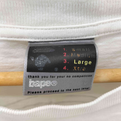 アベイシングエイプ BAPE by A BATHING APE 90S bathing APE Iconic Warface Tee プリント Tシャツ 袖シングルステッチ メンズ JPN:L