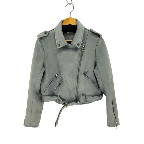 ザラ ZARA スエードライクダブルライダースジャケット レディース JPN:L