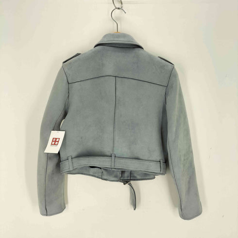 ザラ ZARA スエードライクダブルライダースジャケット レディース JPN:L