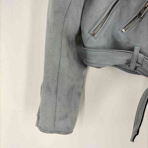 ザラ ZARA スエードライクダブルライダースジャケット レディース JPN:L