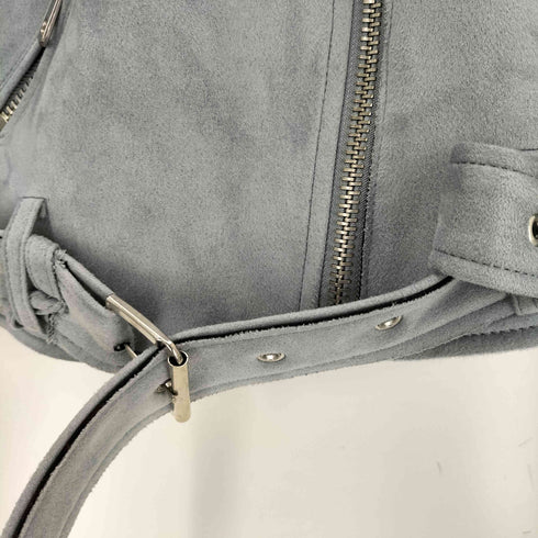 ザラ ZARA スエードライクダブルライダースジャケット レディース JPN:L