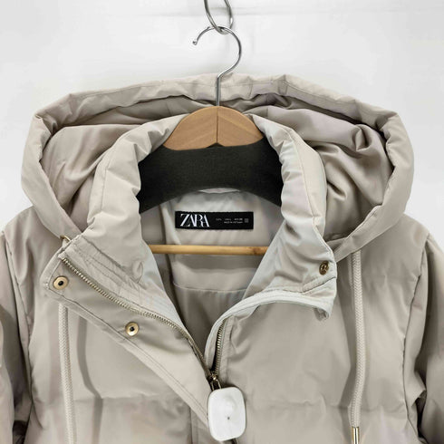 ザラ ZARA フード付きキルティングアノラック パデットコード レディース JPN:L