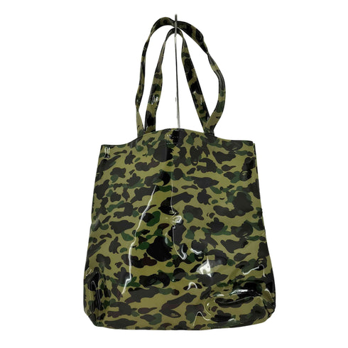 アベイシングエイプ A BATHING APE サルカモ エナメル トートバッグ メンズ