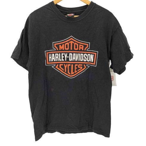 ハーレーダビッドソン HARLEY-DAVIDSON 00S USA製 Hanes ボディ McDERMOTT'S 両面 プリント Tシャツ コピーライト2007 メンズ import:L