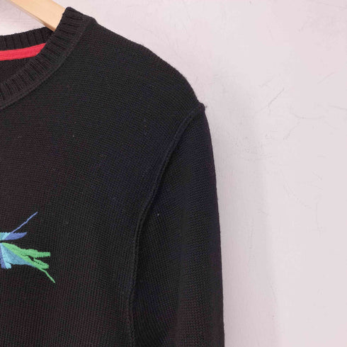 ラコステ LACOSTE ワンポイント刺繍 クルーネック ウールニット メンズ JPN:42