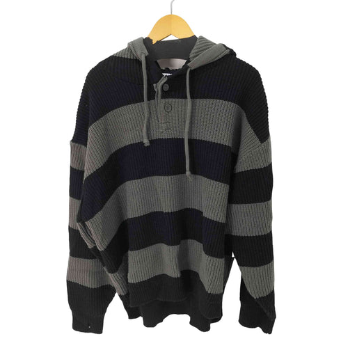 WEEKEND ボーダーニットパーカー メンズ