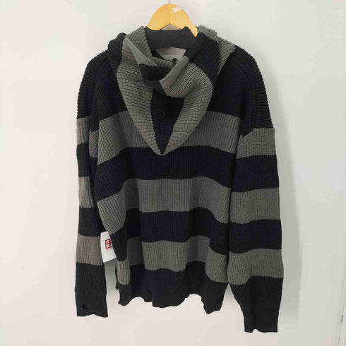 WEEKEND ボーダーニットパーカー メンズ