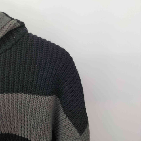 WEEKEND ボーダーニットパーカー メンズ