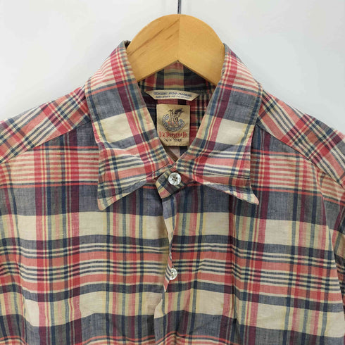 F.R.TRIPLER & CO マドラスチェック S/S ポケット シャツ メンズ