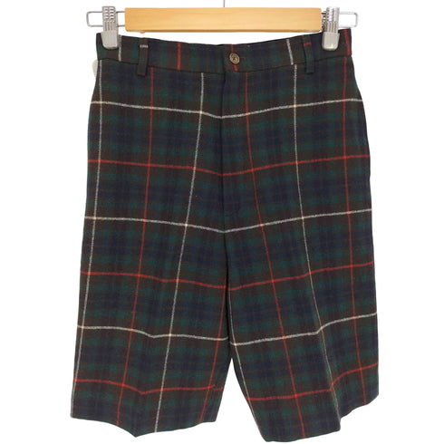 ジェイプレス J.PRESS タータンチェック ウール チェック パンツ レディース 26