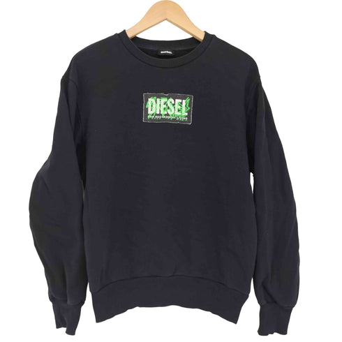 ディーゼル DIESEL BRAVESロゴパッチ クルーネック L/S スウェット レディース