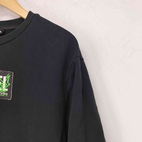 ディーゼル DIESEL BRAVESロゴパッチ クルーネック L/S スウェット レディース