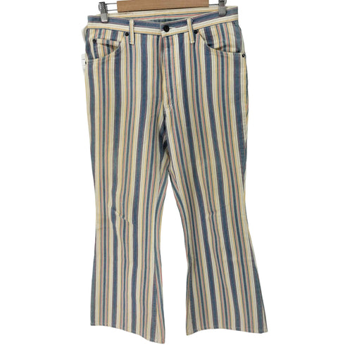 バイソン BISON ストライプ フレア デニム メンズ US:32-33