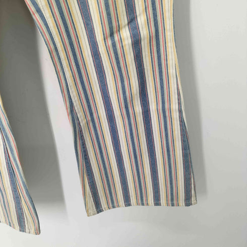 バイソン BISON ストライプ フレア デニム メンズ US:32-33