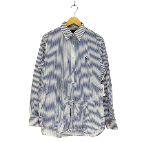 ラルフローレン RALPH LAUREN EASY CARE ポニー刺繍ストライプBDシャツ メンズ 175