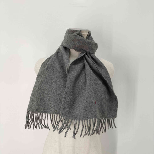 ポロラルフローレン POLO RALPH LAUREN スコットランド製 ラムウール100 マフラー メンズ ONE SIZE