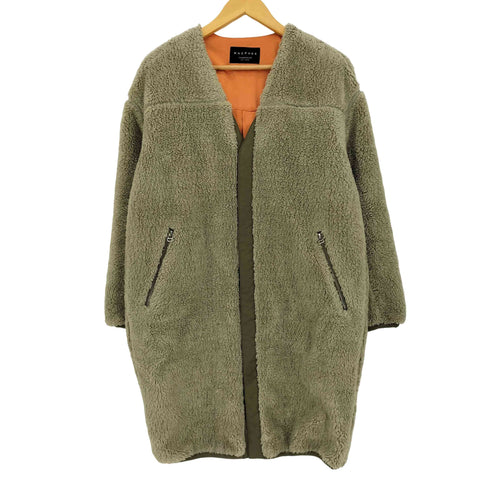 トゥモローランドマカフィー tomorrowland macphee Vネックロングボアブルゾン レディース 36