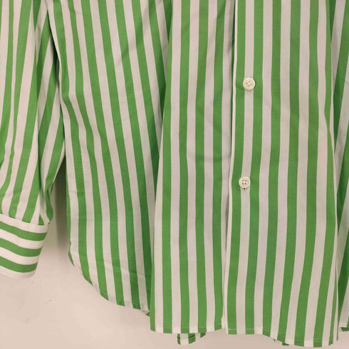 ラコステ LACOSTE REGULAR FIT コットンポプリンストライプシャツ メンズ import:M