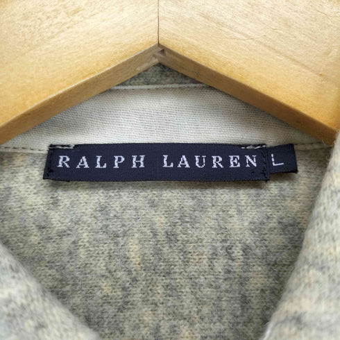 ラルフローレン RALPH LAUREN ウールハーフボタンシャツ レディース L