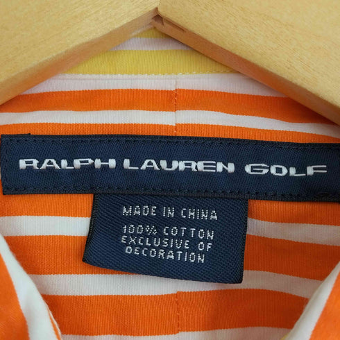 ラルフローレンゴルフ RALPH LAUREN GOLF 90s ポニー刺繍 ストライプ シャツ レディース 10