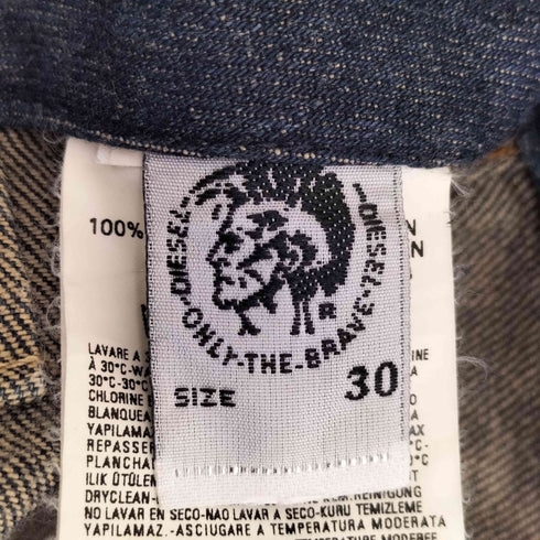 ディーゼル DIESEL 00s Y2K フラップポケット ボタンフライ ワイドデニムパンツ メンズ 30
