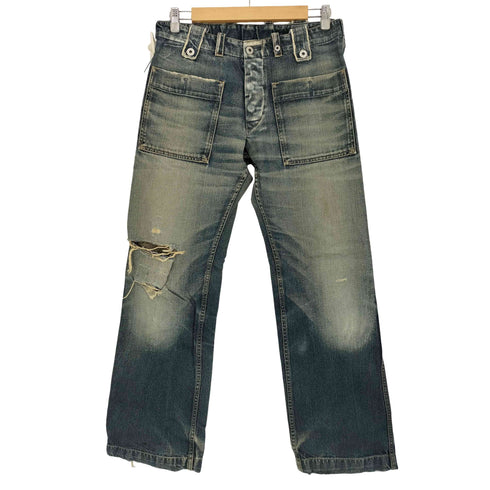 ディーゼル DIESEL 00s Y2K フラップポケット ボタンフライ ワイドデニムパンツ メンズ 31