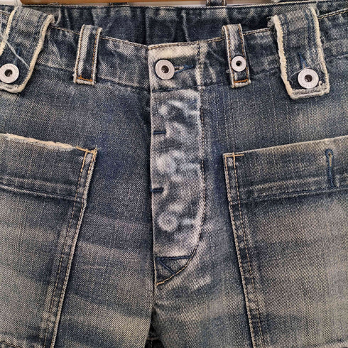 ディーゼル DIESEL 00s Y2K フラップポケット ボタンフライ ワイドデニムパンツ メンズ 31