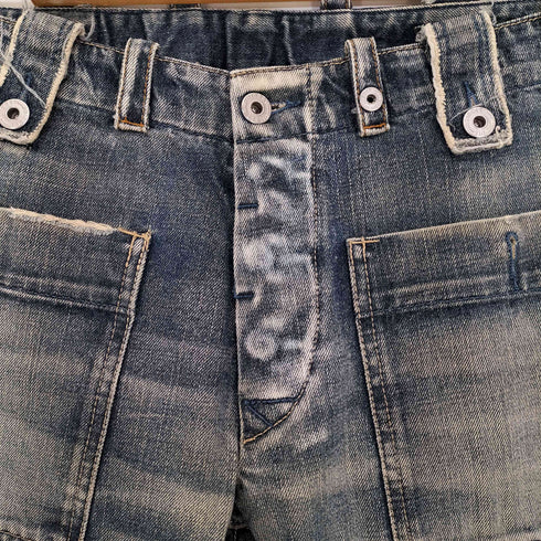 ディーゼル DIESEL 00s Y2K フラップポケット ボタンフライ ワイドデニムパンツ メンズ 31