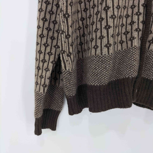 ニードルズ Needles 00s 初期 archive ウールナイロン 総柄 カーディガン メンズ JPN:M