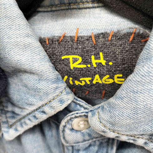 ロンハーマンヴィンテージ R.H.VINTAGE ヴィンテージ加工 ウエスタン デニムシャツ メンズ S