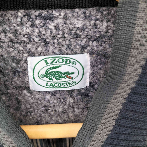 アイゾッドラコステ IZOD LACOSTE 80-90s スウィングトップ ブークレ フルジップ ブルゾン メンズ