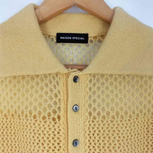 メゾンスペシャル MAISON SPECIAL 25AW Tulle Shirt Layered Polo Knit Cardigan レディース FREE
